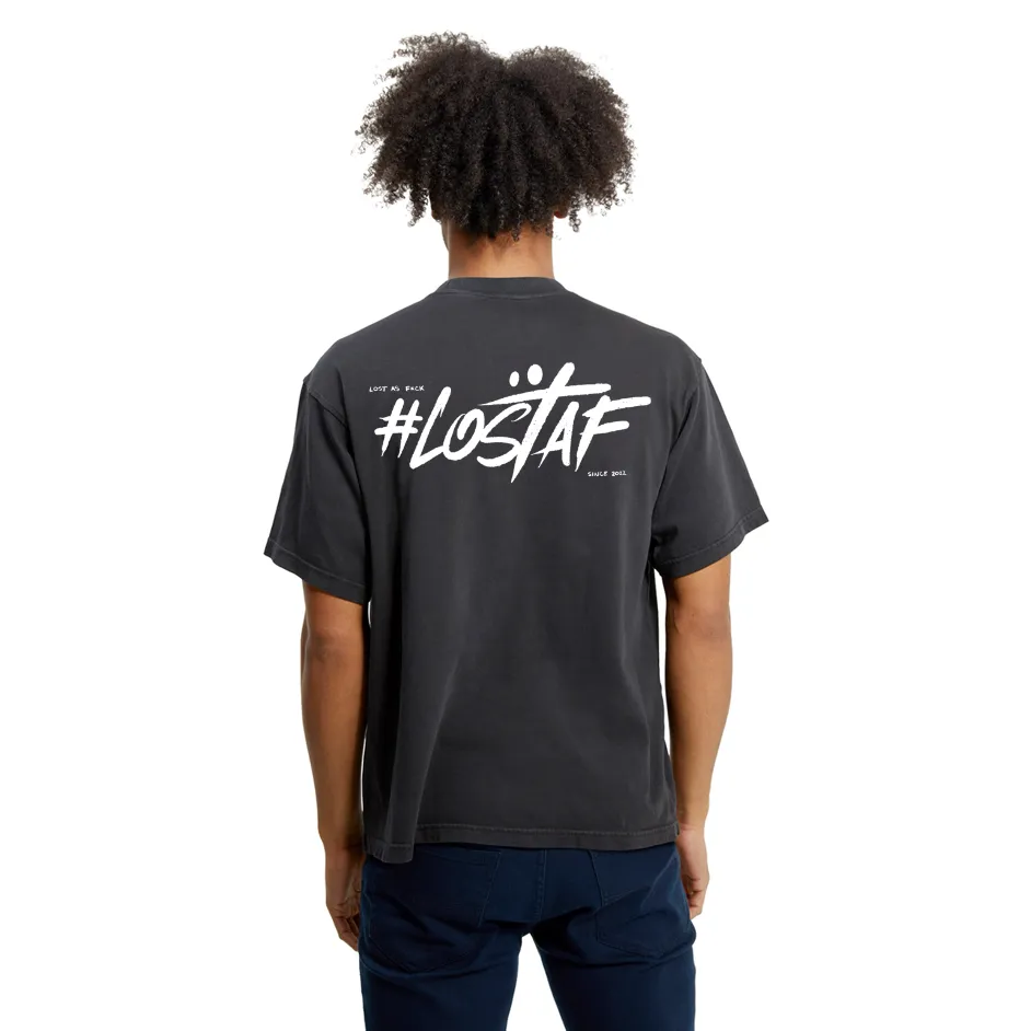 Long Lost #Lost AF Swirl Stonewash T-Shirt