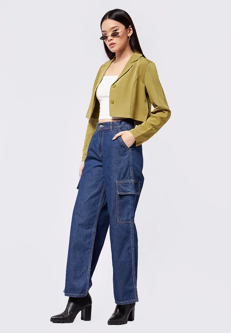 Long Sleeve Crop Blazer