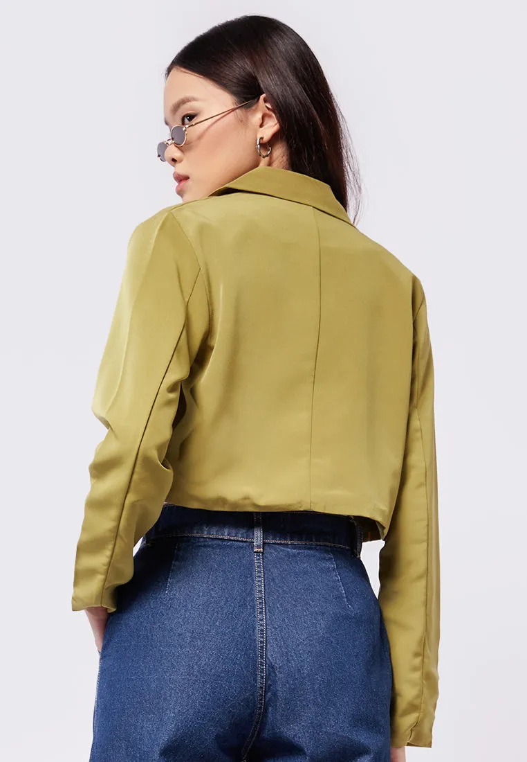 Long Sleeve Crop Blazer