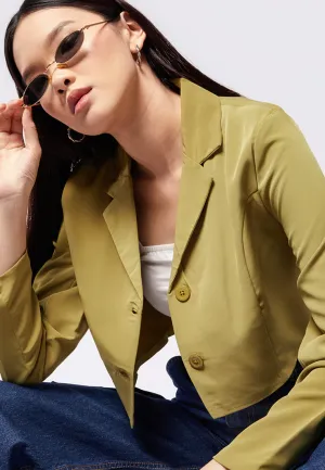 Long Sleeve Crop Blazer