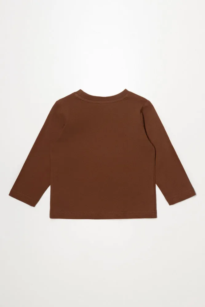 Long Sleeve T-Shirt Brown