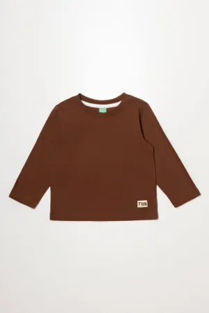Long Sleeve T-Shirt Brown