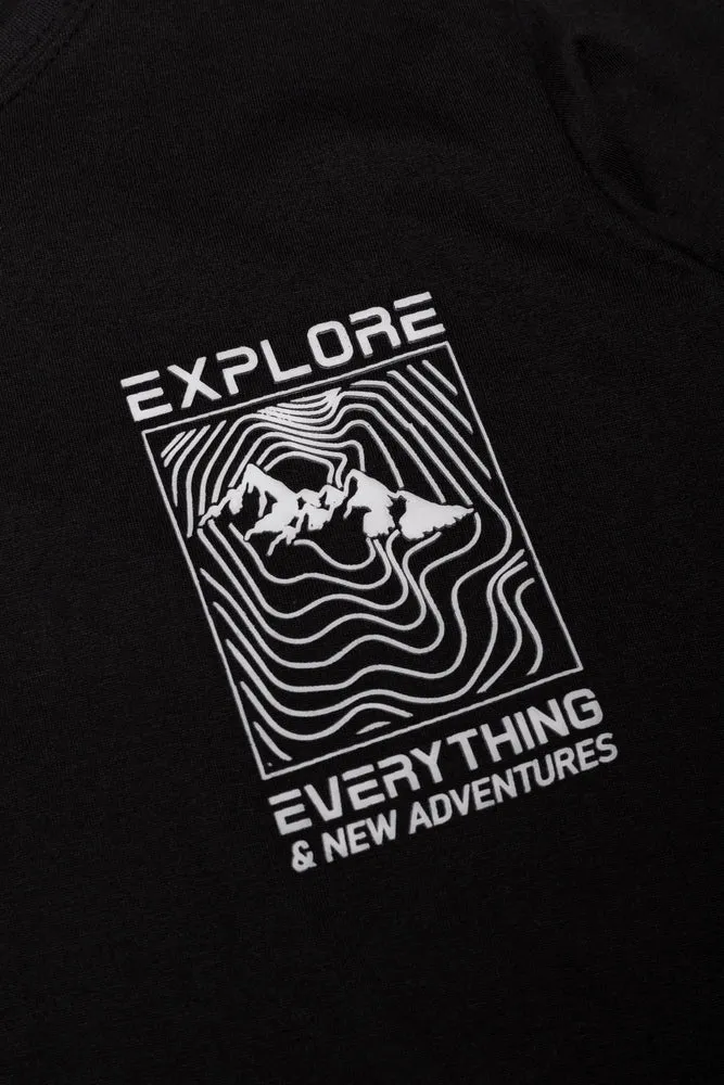Long Sleeve T-Shirt Explore Black