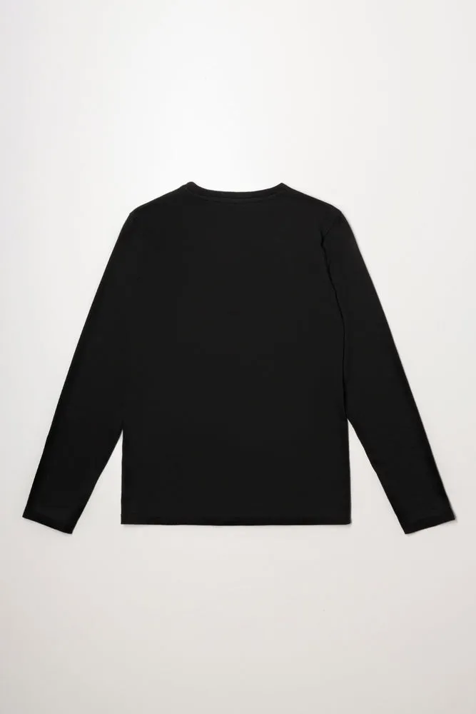 Long Sleeve T-Shirt Explore Black