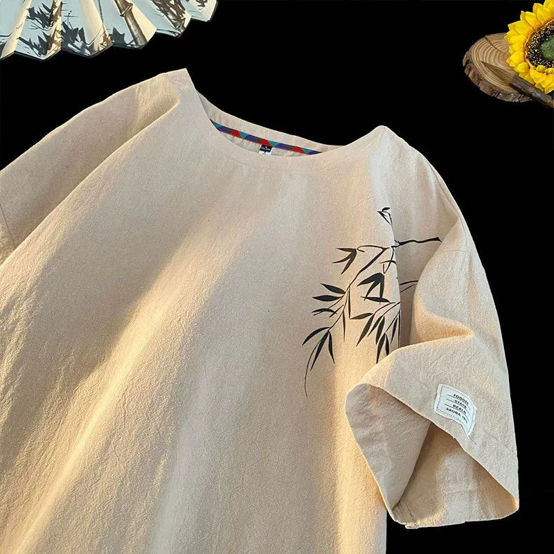 Loose Fit American Style Half Sleeve Top