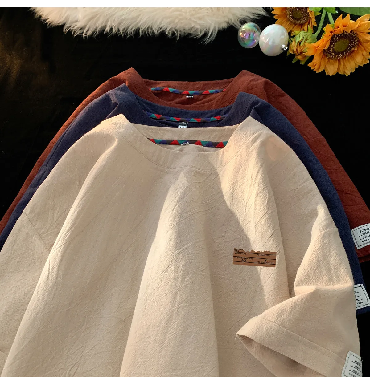Loose Fit American Style Half Sleeve Top
