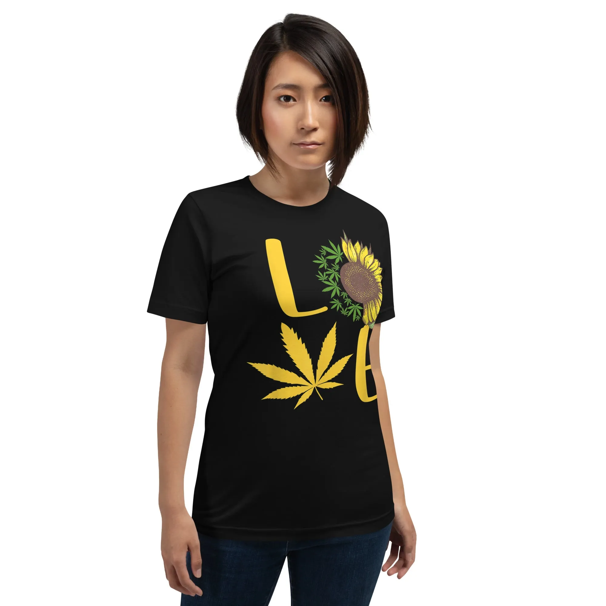 Love-Weed-Sunflower-Love-Unisex t-shirt