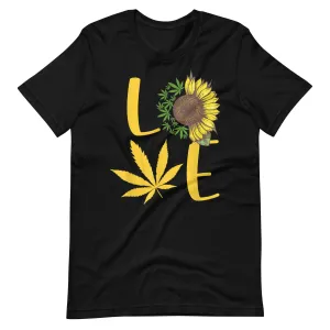 Love-Weed-Sunflower-Love-Unisex t-shirt