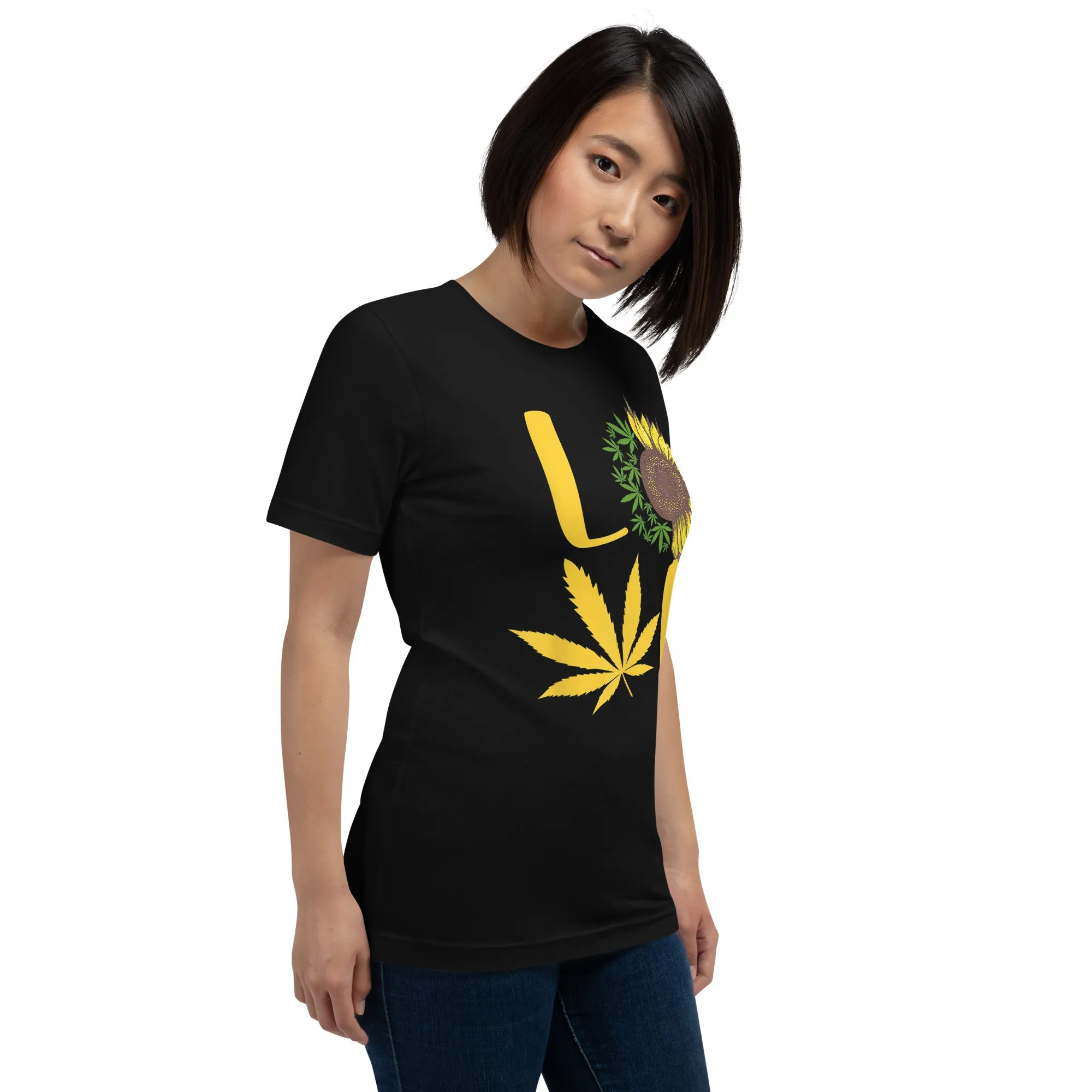 Love-Weed-Sunflower-Love-Unisex t-shirt