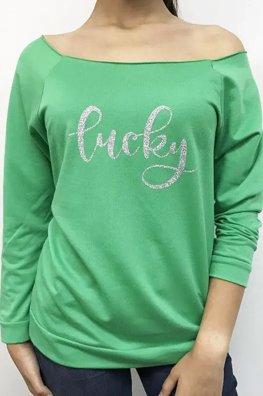 Lucky in GLITTER T-Shirt