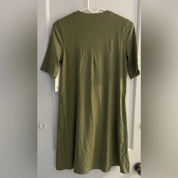 Lululemon Pima Cotton Wrap-Front T-Shirt Dress Size 4(NWT)