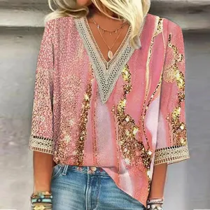 Luna | Boho-Chic V-Neck Summer Blouse