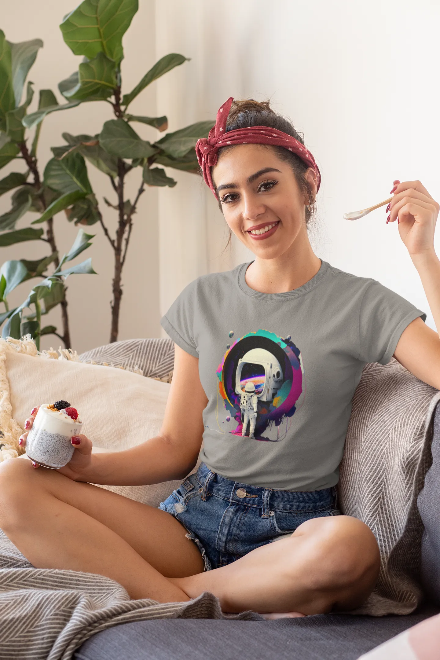 Lunar Mirror  - Women's Slim T-Shirt