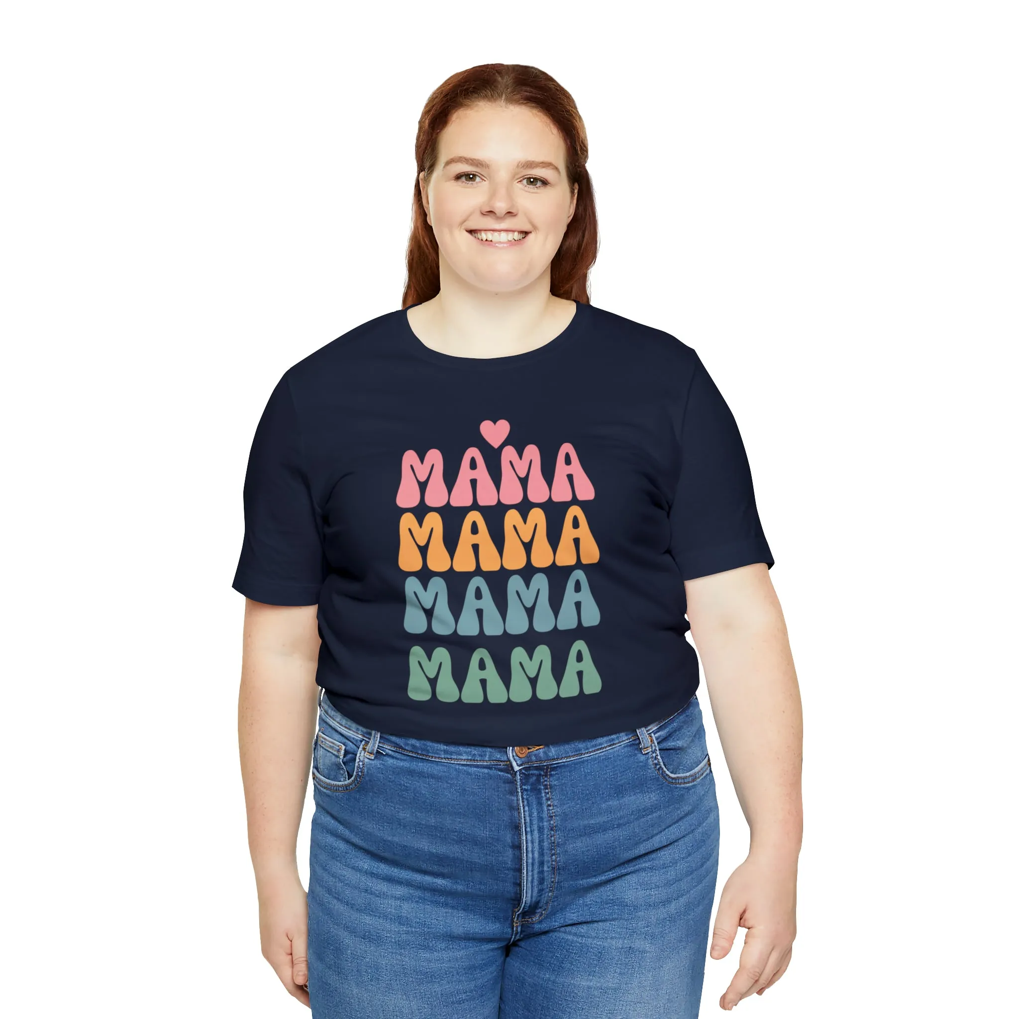 Mama Mama Mama  T-Shirt | Love Mom Tee |  Bella Canvas 3001 Unisex |  Mother Short Sleeve Tshirt