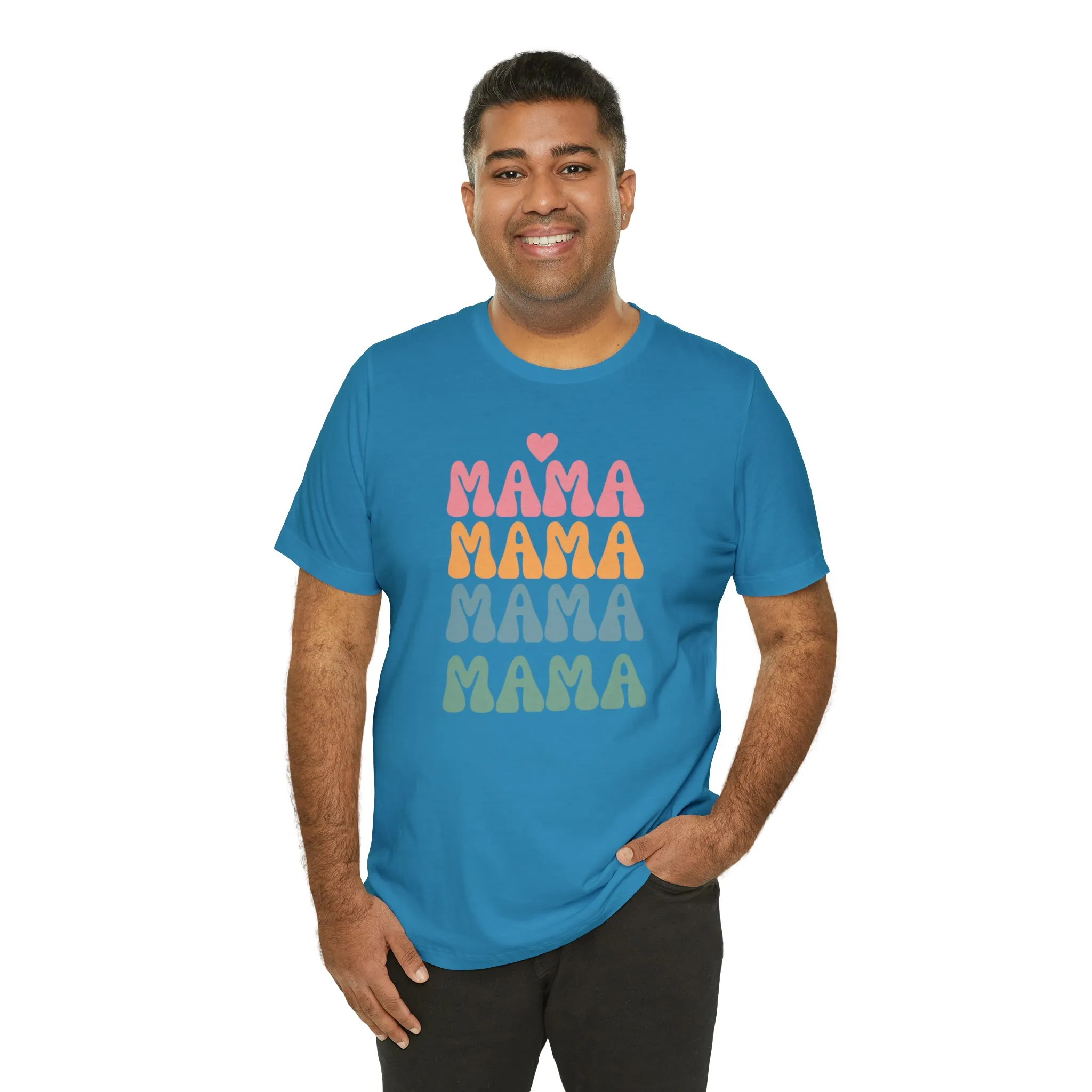 Mama Mama Mama  T-Shirt | Love Mom Tee |  Bella Canvas 3001 Unisex |  Mother Short Sleeve Tshirt