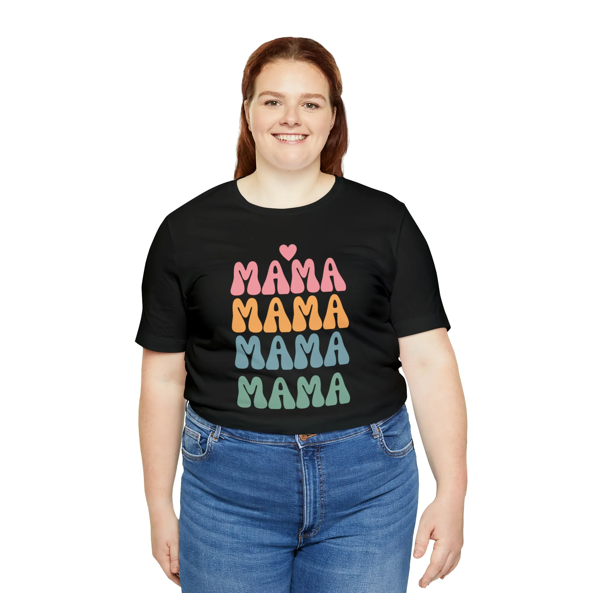 Mama Mama Mama  T-Shirt | Love Mom Tee |  Bella Canvas 3001 Unisex |  Mother Short Sleeve Tshirt