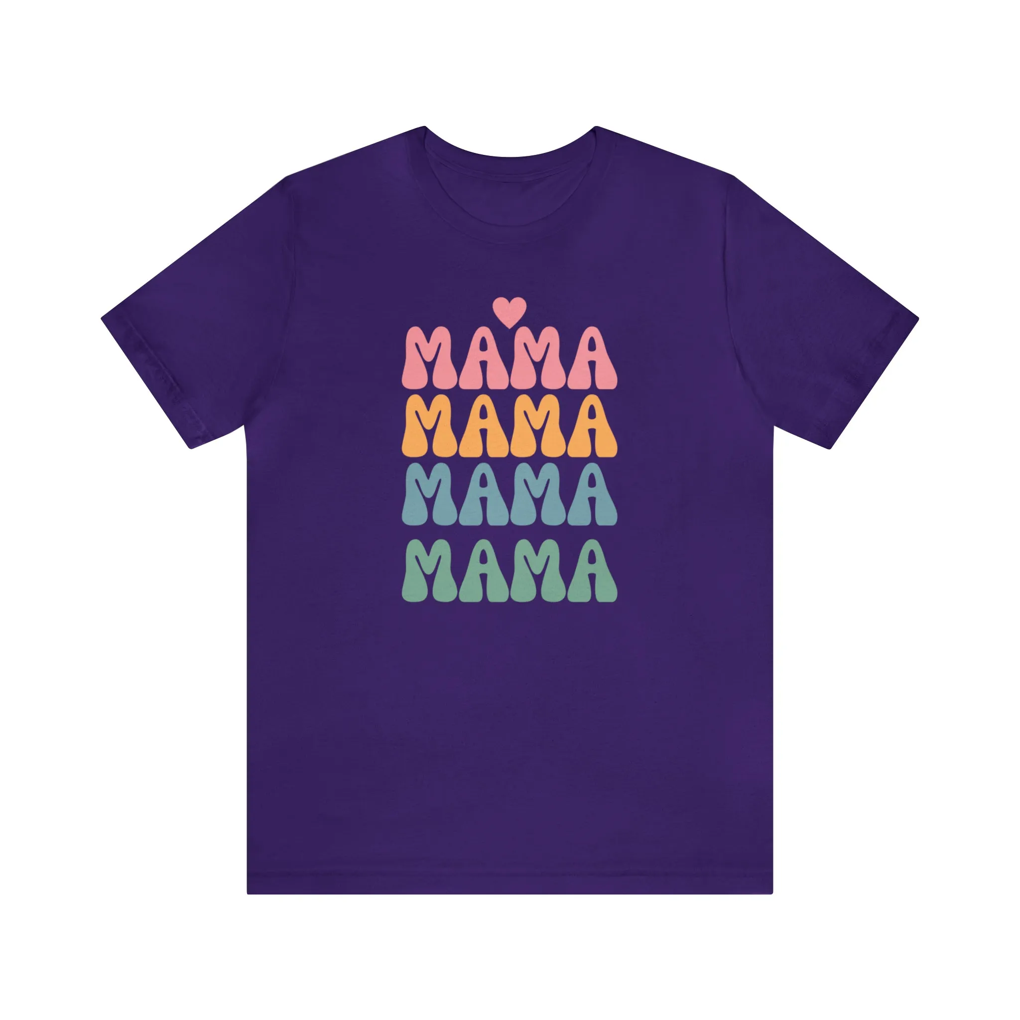 Mama Mama Mama  T-Shirt | Love Mom Tee |  Bella Canvas 3001 Unisex |  Mother Short Sleeve Tshirt
