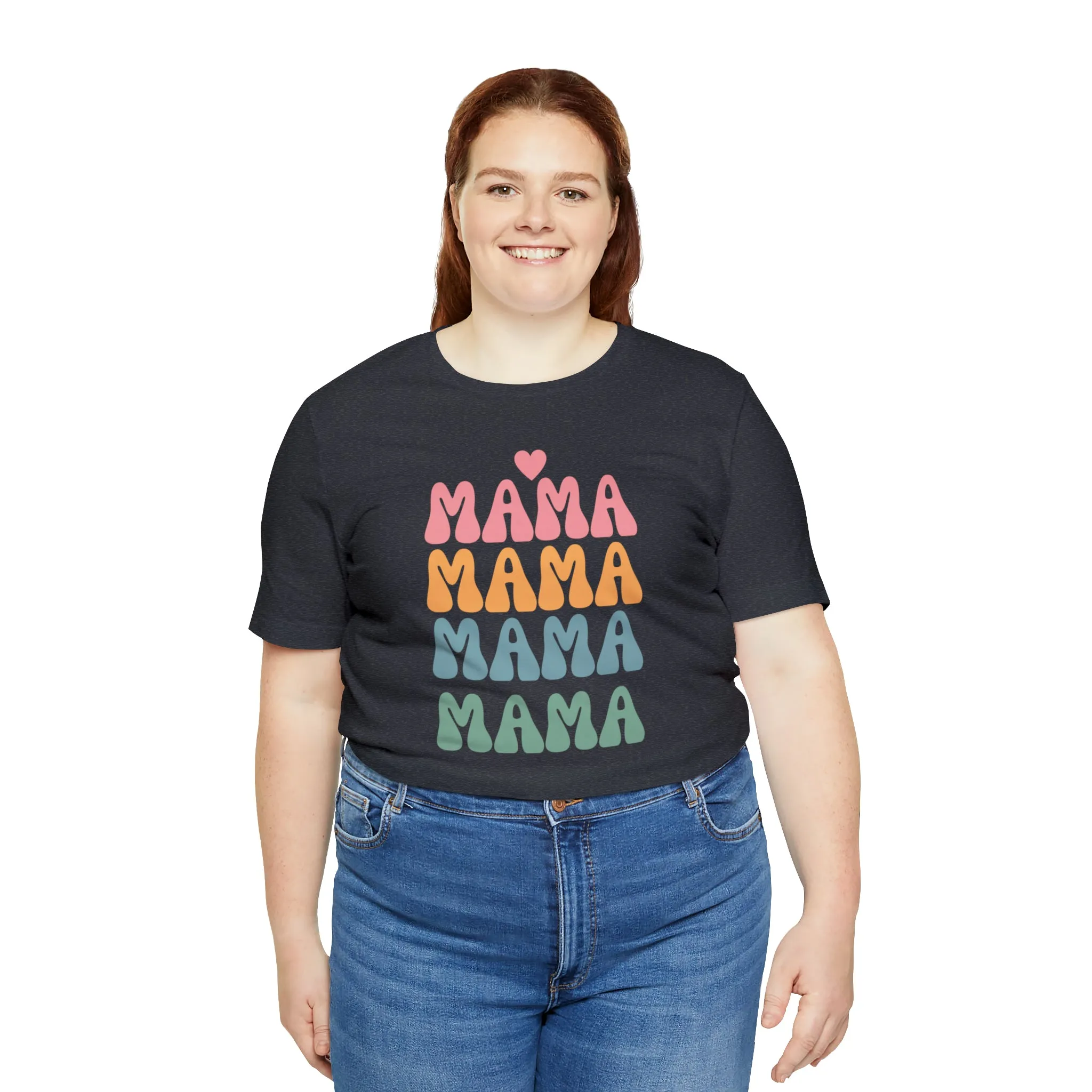 Mama Mama Mama  T-Shirt | Love Mom Tee |  Bella Canvas 3001 Unisex |  Mother Short Sleeve Tshirt