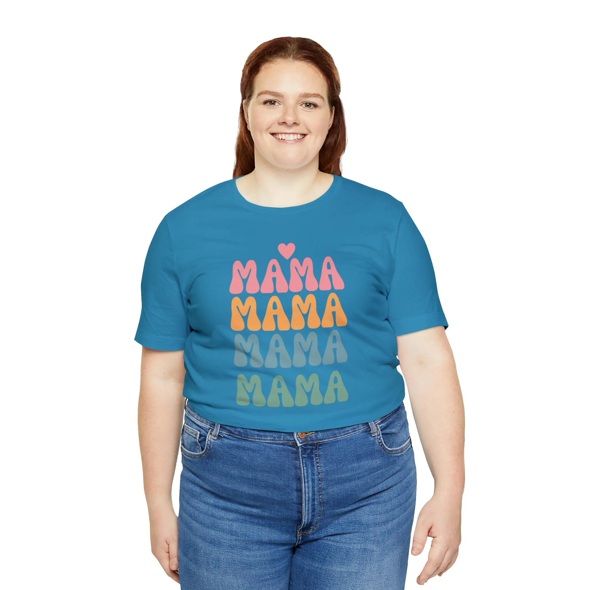 Mama Mama Mama  T-Shirt | Love Mom Tee |  Bella Canvas 3001 Unisex |  Mother Short Sleeve Tshirt