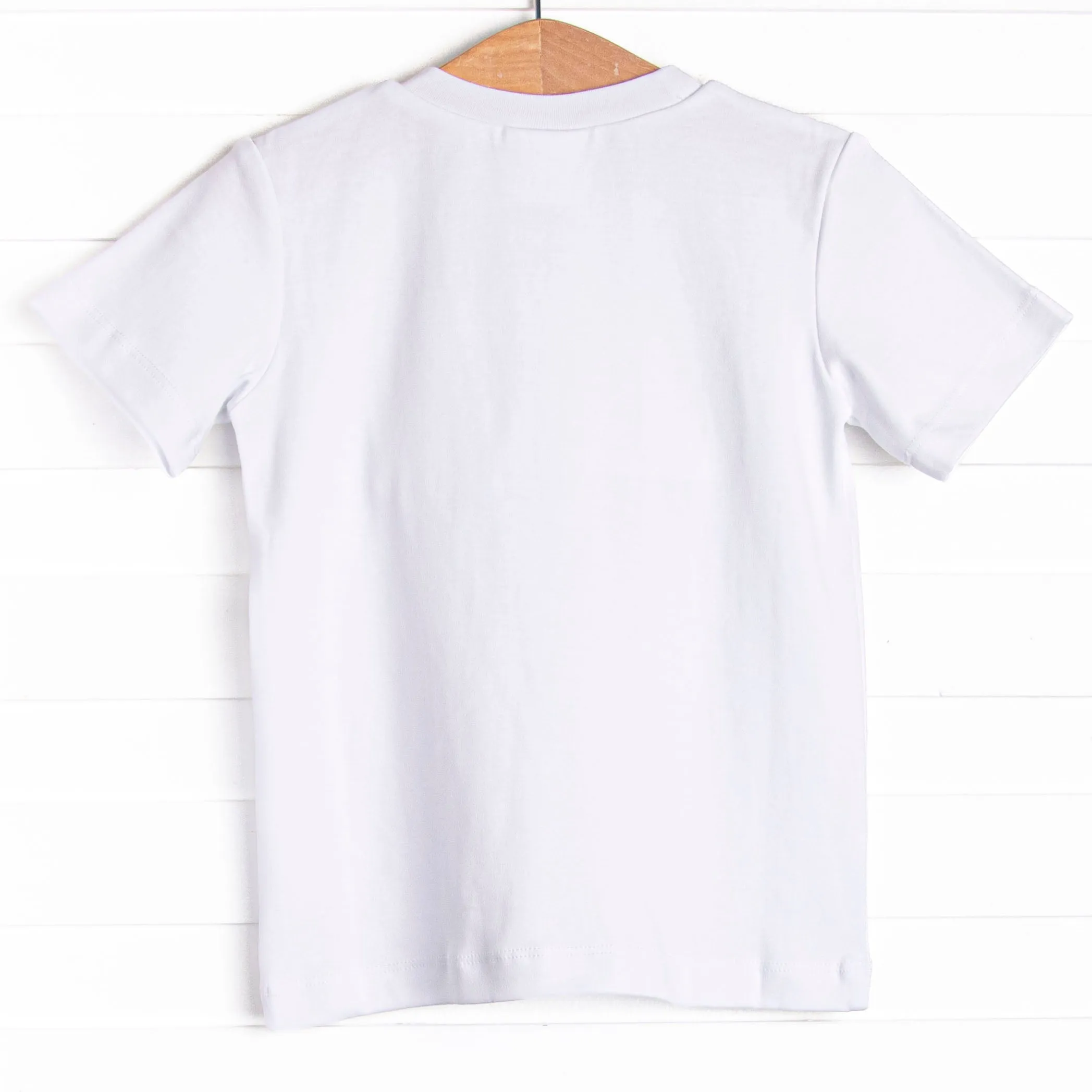 Mardi Gras Jester Smocked Top, White