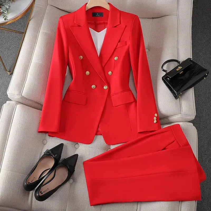Marigold - Elegant Office Blazer and Pant Set