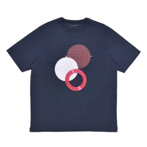 mees popsign t-shirt in navy