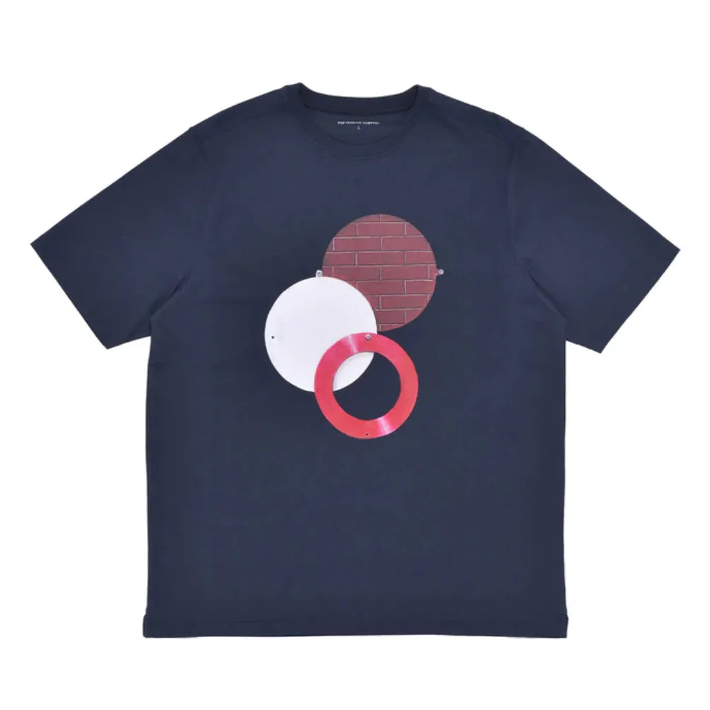 mees popsign t-shirt in navy
