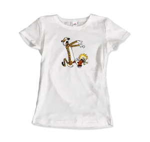 Men's & Women's Calvin and Hobbes Playing Zombies T-Shirt- 2 Colors