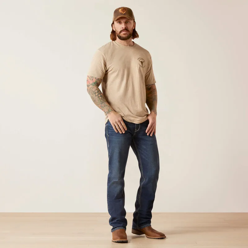 Men's Ariat Bison Skull T-Shirt | 10047613