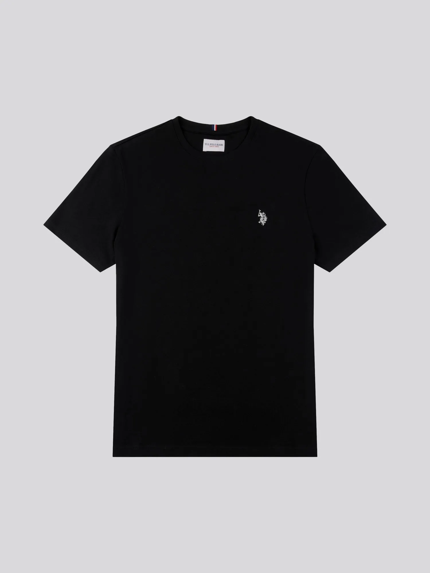 Mens Double Horsemen T-Shirt in Black Bright White DHM