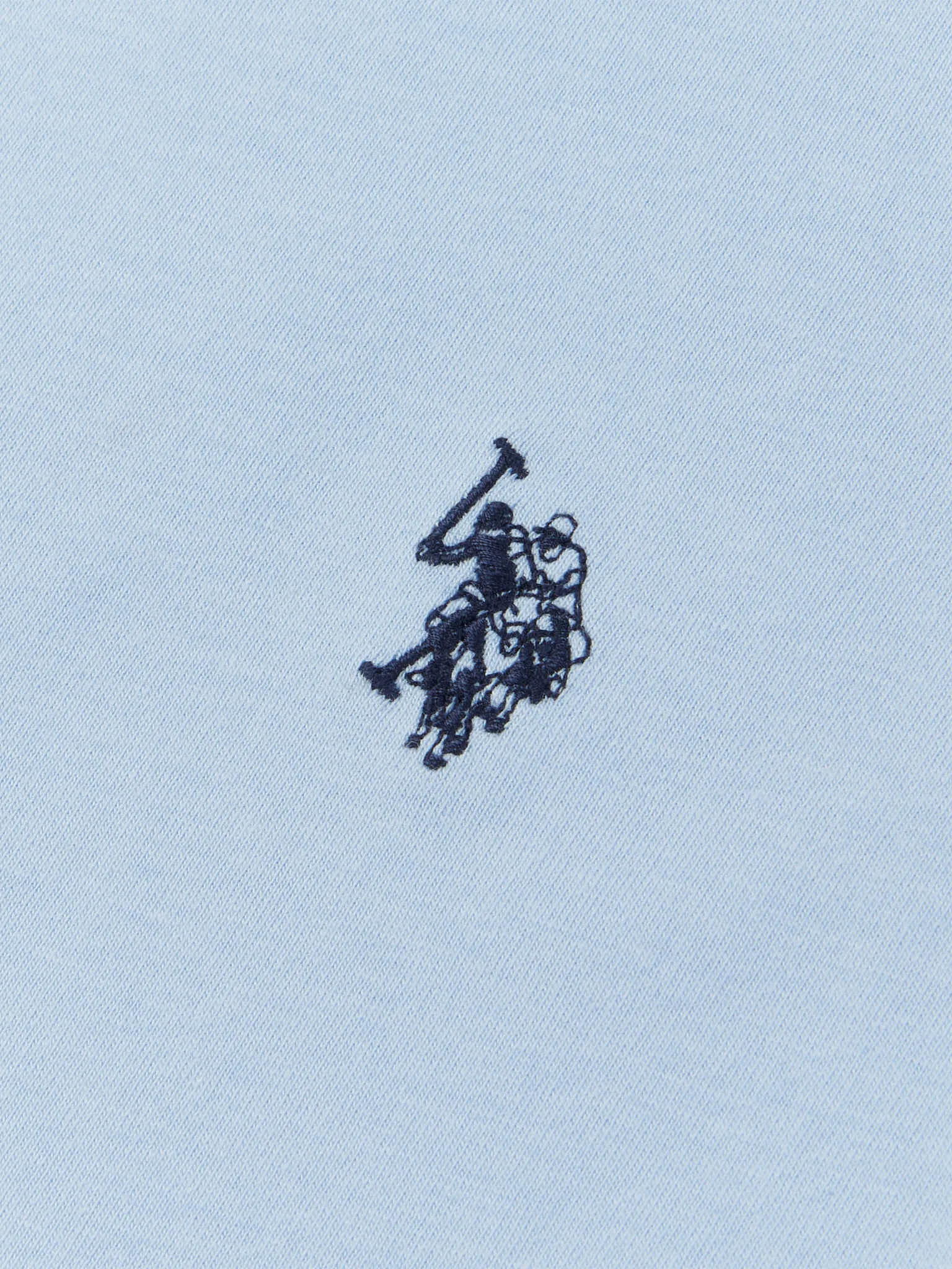 Mens Double Horsemen T-Shirt in Chambray Blue