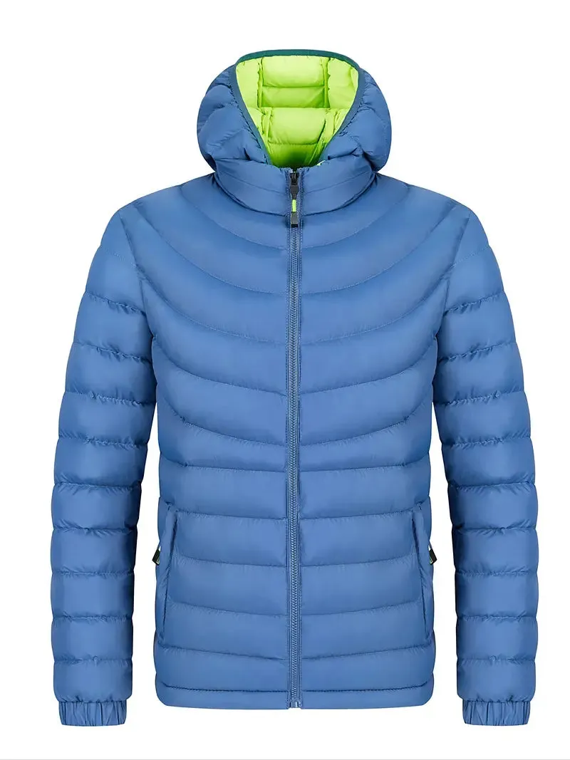 Men's lined autumn/winter jacket with stand-up collar – Tom