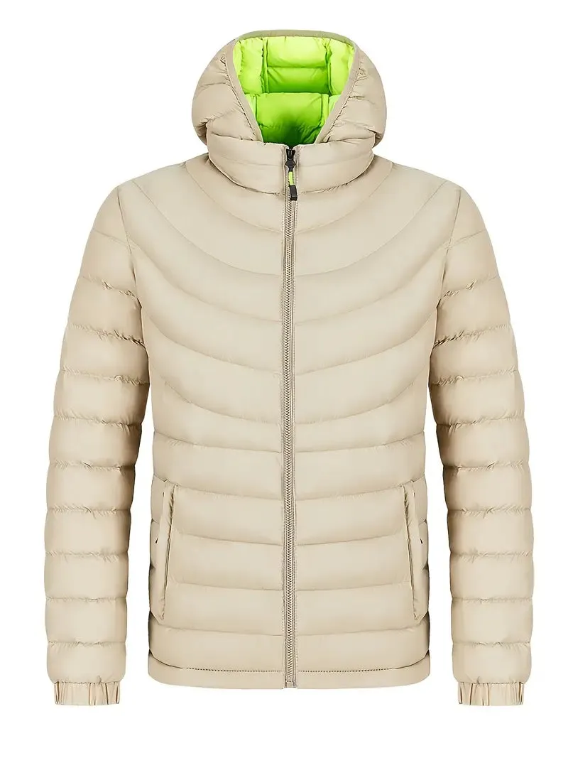 Men's lined autumn/winter jacket with stand-up collar – Tom