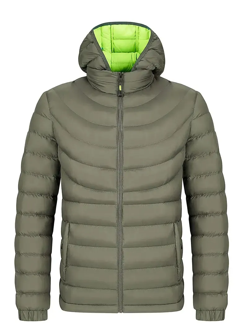 Men's lined autumn/winter jacket with stand-up collar – Tom