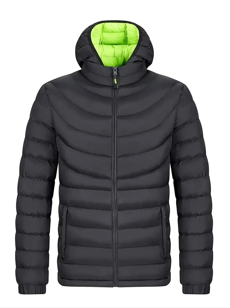 Men's lined autumn/winter jacket with stand-up collar – Tom