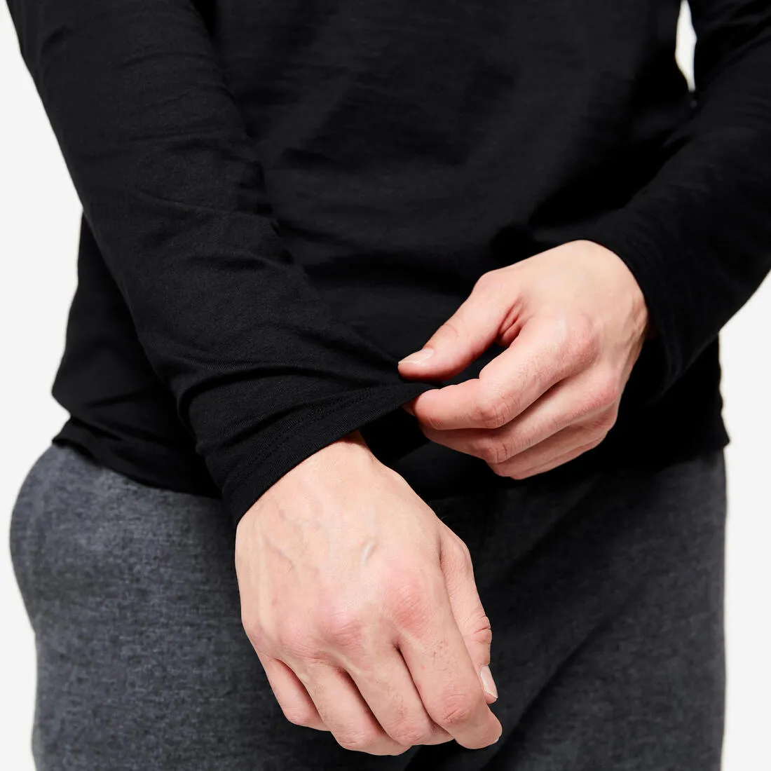 Men's Long-Sleeved Fitness T-Shirt 100