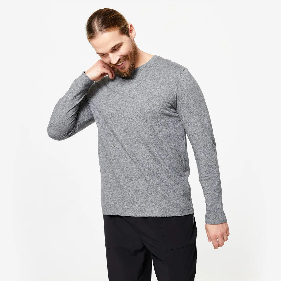 Men's Long-Sleeved Fitness T-Shirt 100