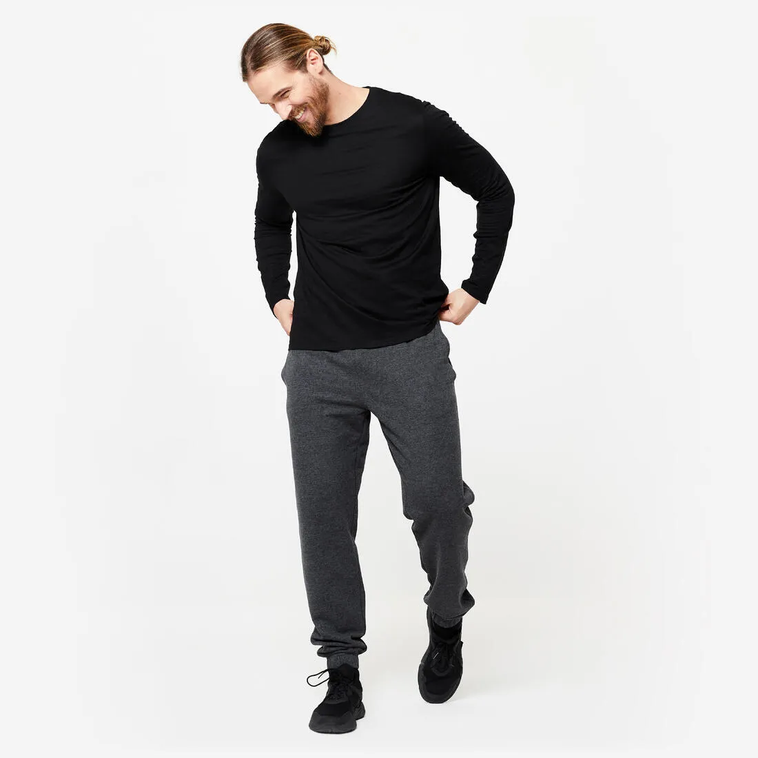 Men's Long-Sleeved Fitness T-Shirt 100