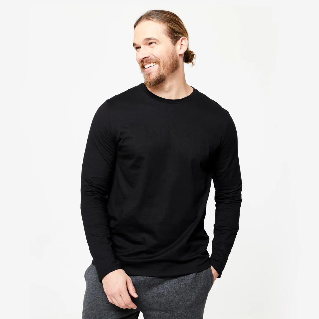 Men's Long-Sleeved Fitness T-Shirt 100