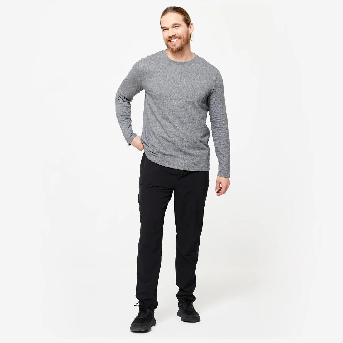 Men's Long-Sleeved Fitness T-Shirt 100
