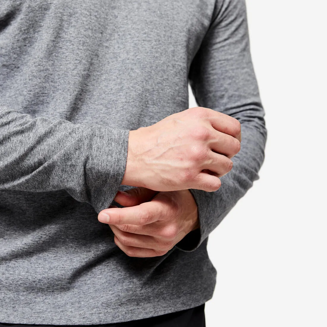 Men's Long-Sleeved Fitness T-Shirt 100