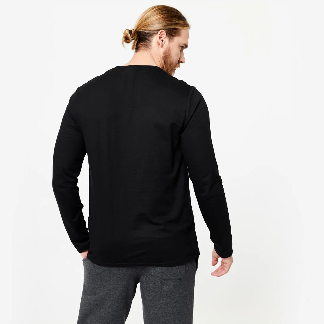 Men's Long-Sleeved Fitness T-Shirt 100