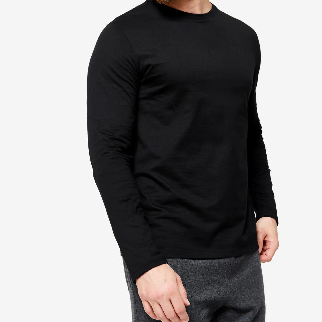 Men's Long-Sleeved Fitness T-Shirt 100