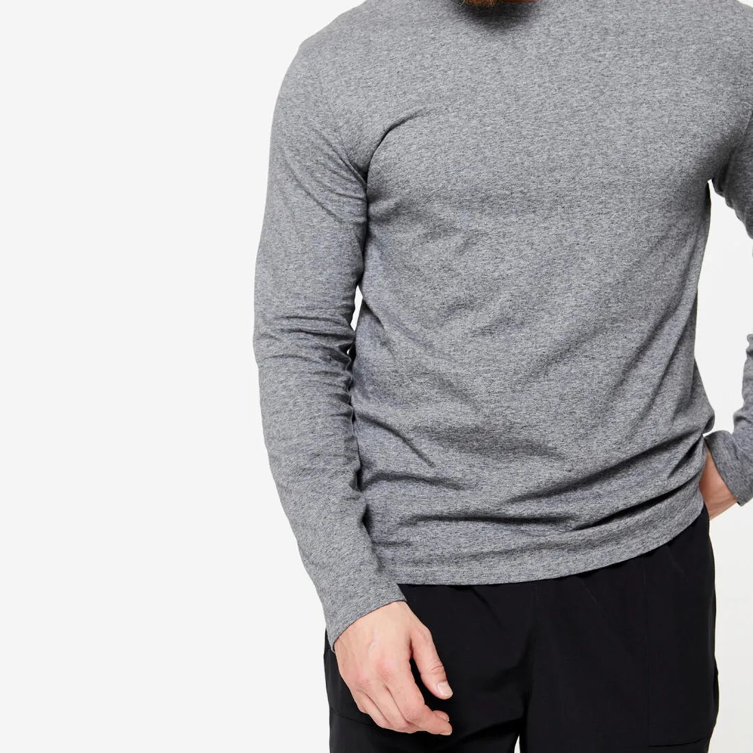 Men's Long-Sleeved Fitness T-Shirt 100