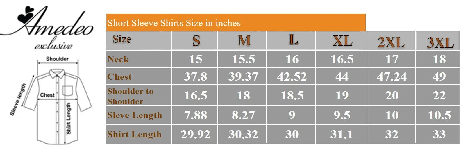 Mens Short Sleeve Button up Shirts - Tailored Slim Fit Cotton Dress