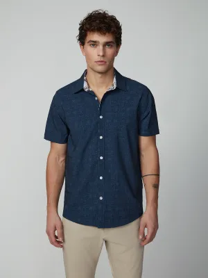 Men's Short Sleeve Textured 4-Way Stretch Shirt