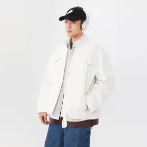 Men's Solid Casual Trucker Jacket for Effortless Style