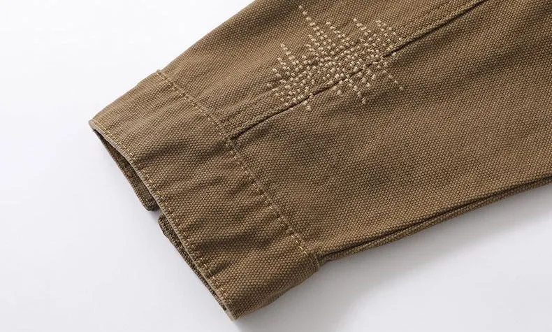 Men's Solid Casual Trucker Jacket for Effortless Style