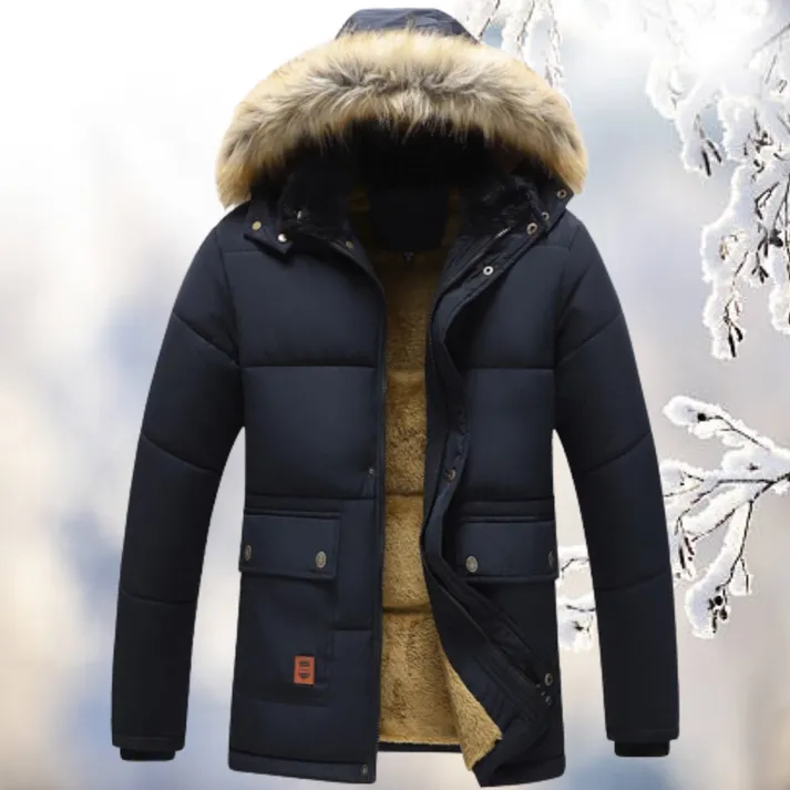 Men's Uriel Winter Coat, Fur-Lined