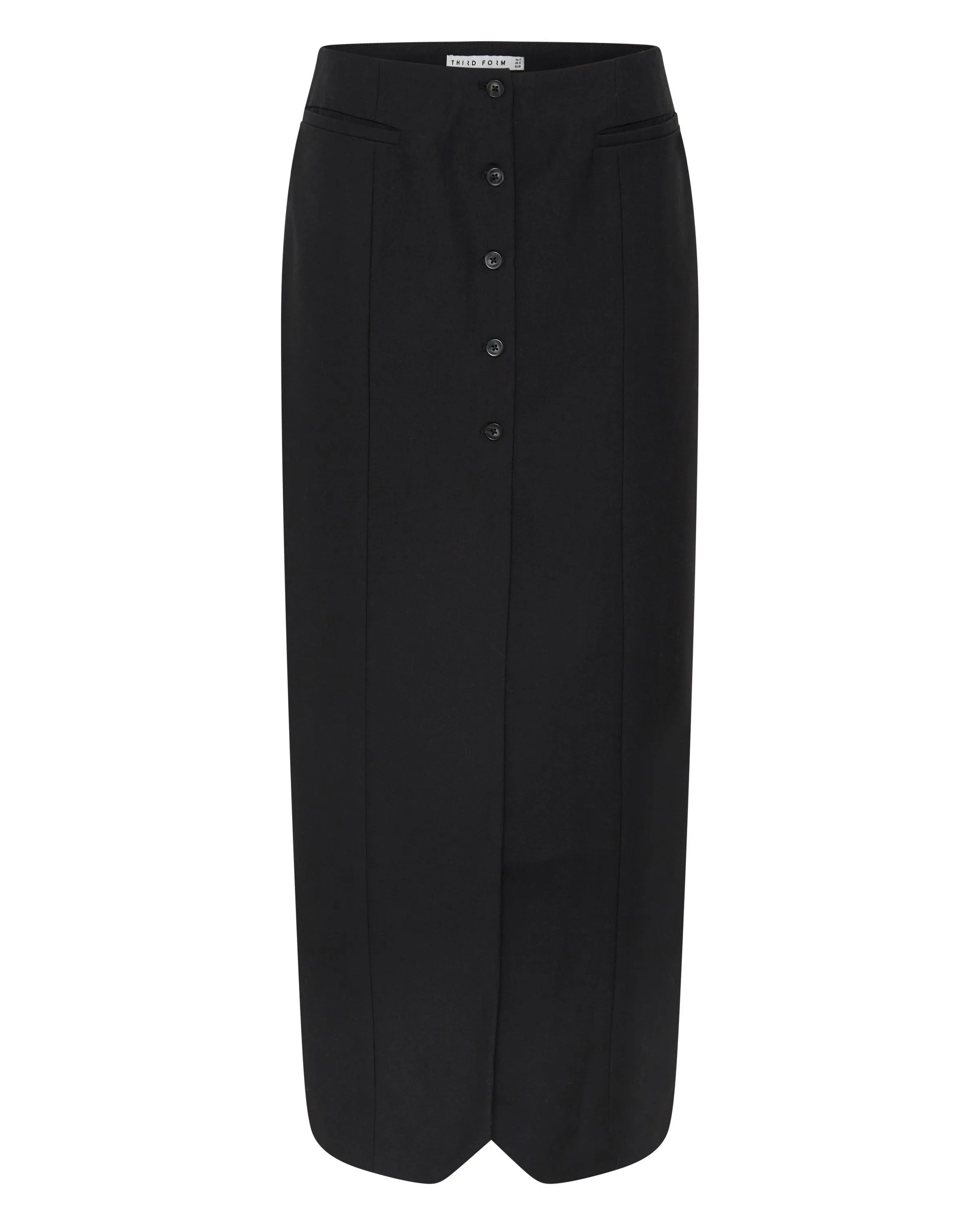 METROPOLIS TAILORED MAXI SKIRT | BLACK